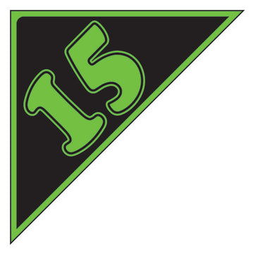 Angle Year Sticker Green Black 15
